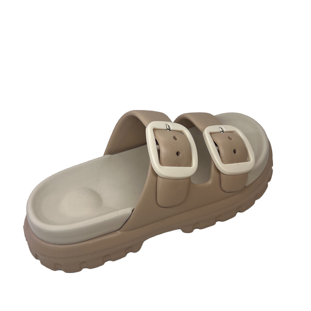 Woman's Eva Slipper with Buckle Decoration Height Increasing Outdoor Casual Fashion Beach Holiday Style 